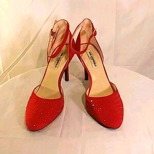 🔥 NWOT Karl Lagerfeld Paris Red Suede Heels
